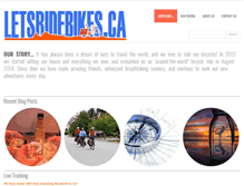 Tablet Screenshot of letsridebikes.ca